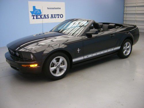 We finance!!!  2007 ford mustang convertible deluxe v6 automatic a/c shaker 500!