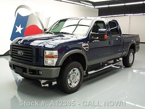 2008 ford f-250 fx4 diesel crew 4x4 leather side steps! texas direct auto
