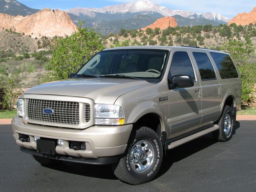 2004 ford excursion ltd 4wd only 24,442 miles one owner quad seating mint cond !