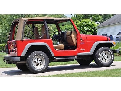 1997 jeep wrangler tj 6 cylinder 5 speed 4x4 4wd rebuildable clean title a/c