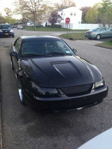 1999 ford mustang gt coupe 2-door 4.6l black beauty 35th anniversary no reserve!