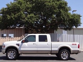 2008 white king ranch 6.4l v8 4x4 leather navigation overhead dvd sirius htd