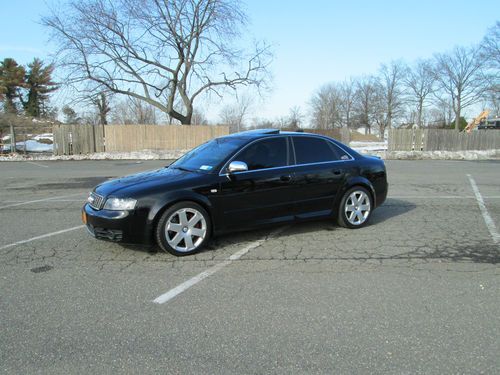 2004 audi s4 black on black, 6 speed, navigation, milltek exhaust!