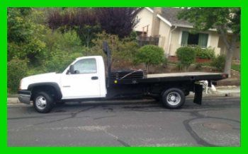 2004 chevrolet silverado 3500 dually flat bed dump truck v8 rwd a/c low miles