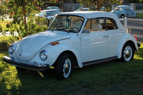 1977 vw convertible triple white karmann special edition