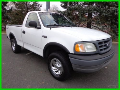 2002 ford f-150 xl 4x4 v-6 auto clean 1 owner carfax fleet owned no reserve