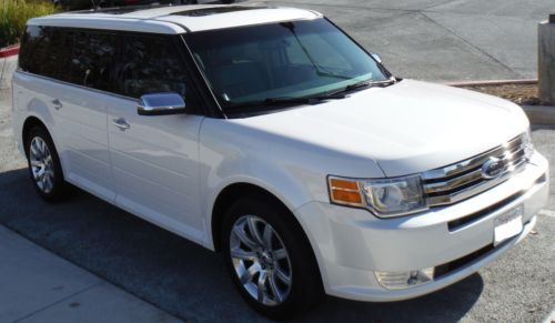 2009 ford flex limited pearl white loaded