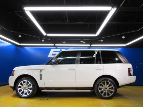 Land rover range rover supercharged 4wd silver pkg pwr runnng bds rear entertain