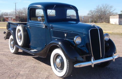 1937 ford pickup truck, 1/2 ton, flathead v-8, 3 speed, frame-off restoration