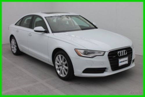 2013 audi a6 2.0t awd nav/ back up cam/ roof/ htd sts/ ipod cnct/ clean car fax!