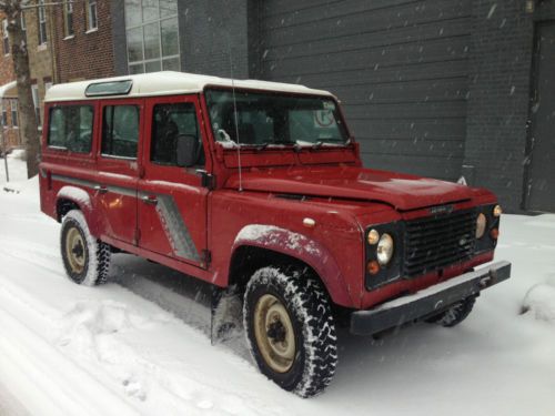 1988 land rover defender 110 county station wagon, turbo diesel!