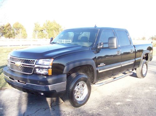 2007 chevrolet 2500hd crew cab 4x4 swb loaded leather low miles duramax diesel