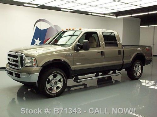 2006 ford f-250 lariat crew diesel fx4 4x4 leather 61k texas direct auto