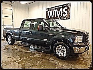 07 green power stroke diesel turbo crew cab clean auto ac cruise long bed 2wd v8