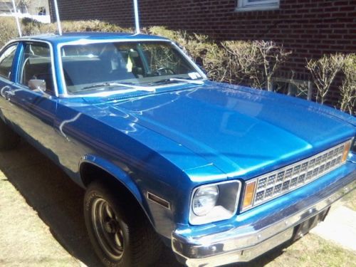 Blue, straight 6 engine, nova, chevy, good condition, top-notch speaker system