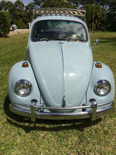 Beautiful original rust free classic 1967 vw zenith blue beetle/ivory interior