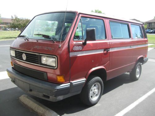 1989 volkswagen vanagon syncro standard passenger van 3-door 2.1l