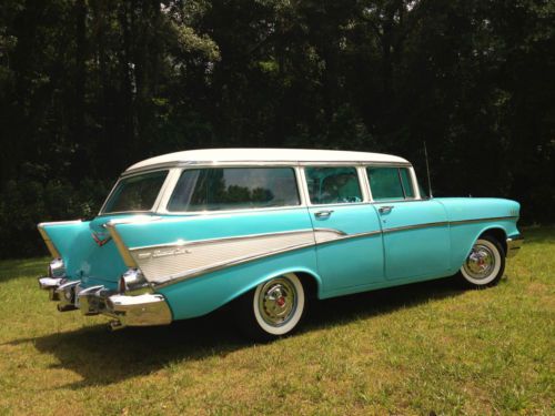 Beautiful 1957 chevrolet chevy station wagon (1955 1956 1957 not a nomad)