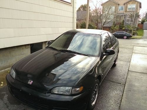 1993 honda civic coupe dx black on tan