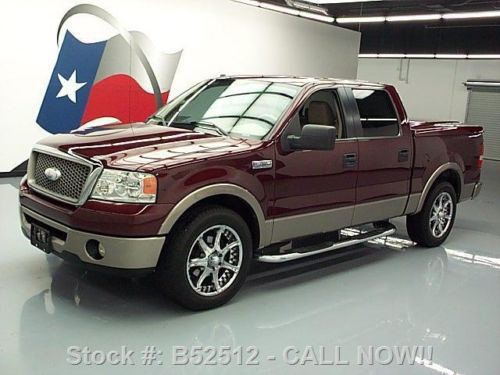 2006 ford f150 lariat crew leather tow 20&#034; wheels 86k texas direct auto