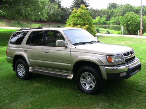 2001 toyota 4runner sr5 sport utility 4-door 3.4l one owner! tan leather clean!