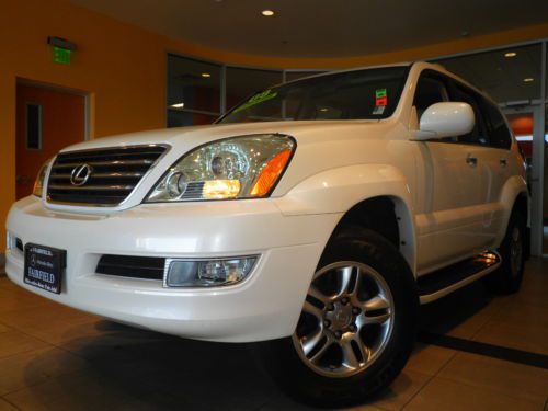 2009 gx470 mark levinson white heated leather seats navigation 4x4 low miles!!!