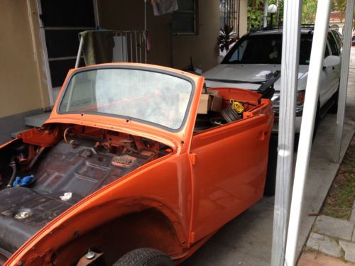 1970 vw beetle convertible ready for restoration
