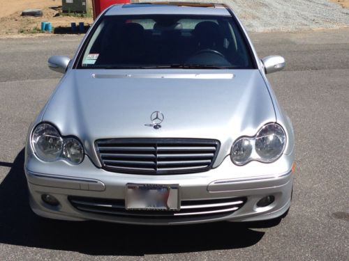 2006 silver mercedes-benz c280, leather, low mileage, one owner, no accidents.