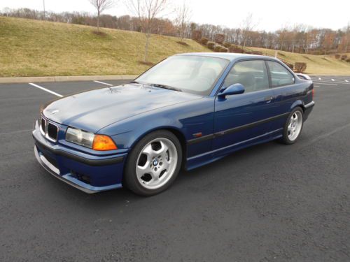 1995 bmw m3 avus blue, 5spd, m contours, vaders, new koni suspension, no reserve