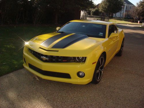 2010 chevrolet camaro 2ss rs rally yellow bumblebee perfect condition 6234 miles