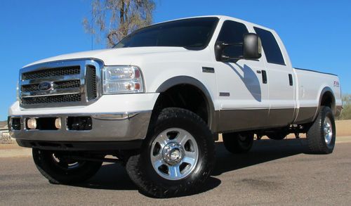 ***no reserve*** 2006 ford f350 lariat diesel crew 4x4 long bed az clean 2 owner