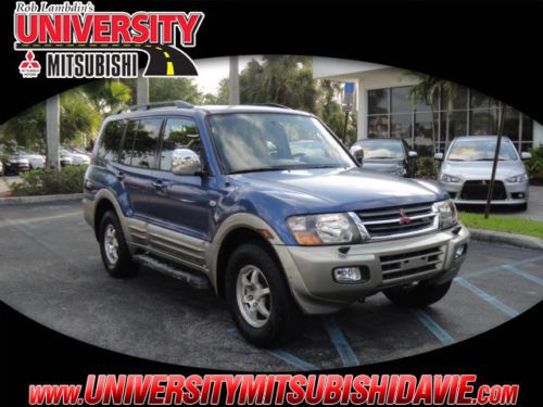 2001 mitsubishi montero limited, sunroof, 4x4, loaded, low-low-reserve!