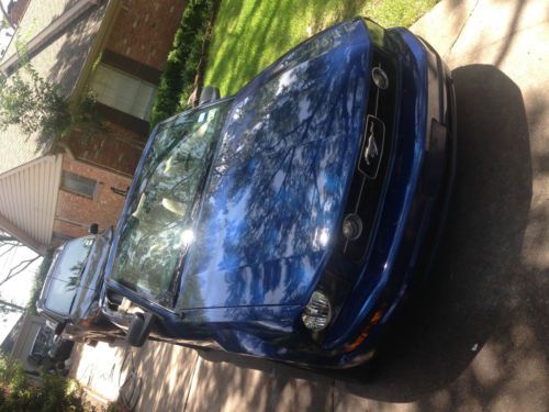 2008 vista blue convertible soft top california special ford mustang