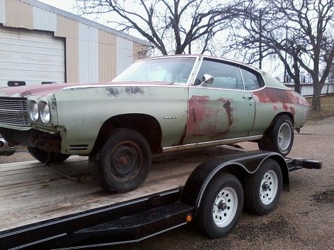 1970 chevrolet chevelle malibu 2dr h.t. body (project)