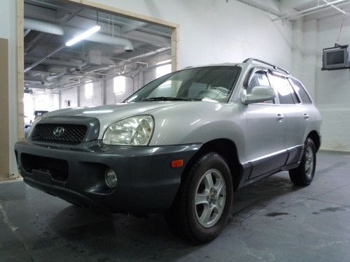 2003 hyundai santa fe xls 4x4 - sunroof, only 61k miles, carfax and video - 4wd!