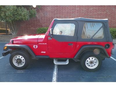 Jeep wrangler se 4x4 5 speed manual soft top southern owned cd player no reserve