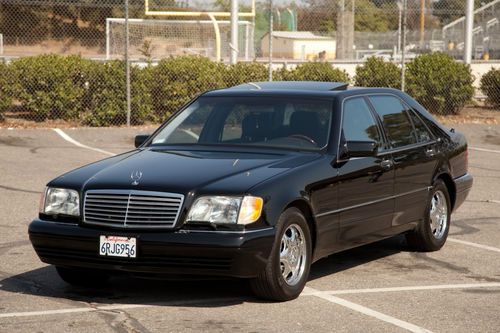 1999 mercedes-benz s600 sedan 4-door 6.0l v12 black very low miles