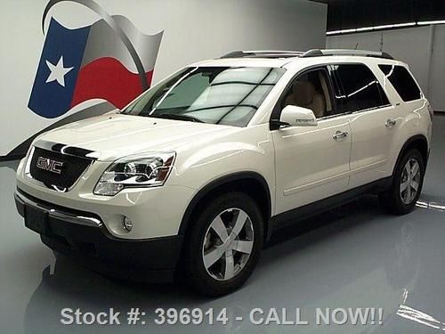 2011 gmc acadia slt 7pass dual sunroof rear cam dvd 37k texas direct auto