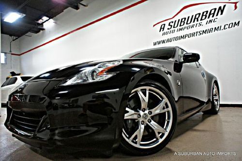 2009 nissan 370z coupe 6 speed manual 47k miles 19" forged rims clean carfax