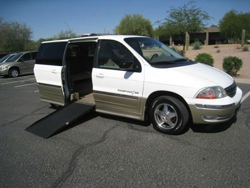 1999 ford windstar sel ims rampvan wheelchair handicap mobility van low miles