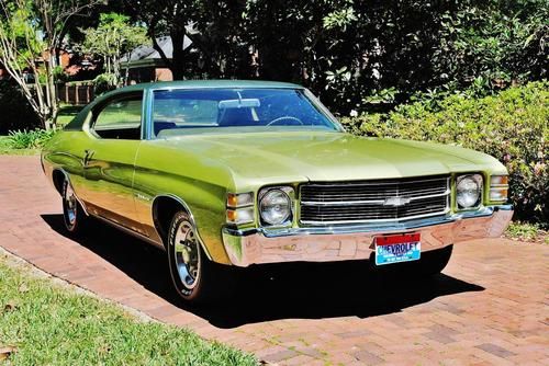 Just 14,286 miles 1971 chevrolet chevelle malibu all original.fully documented