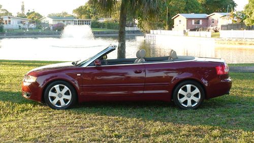 2003 audi a4 convertible 1.8l 80k miles 2 owners florida car.