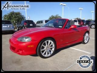 Red black convertible bose am fm cd manual soft top power windows speed edition