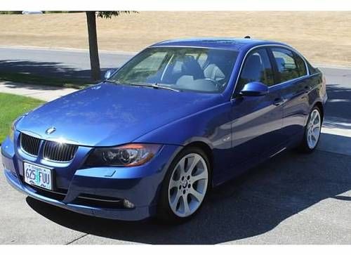 2008 bmw 335i sport and premium package sedan, rare blue, 36,400 mls, no reserve