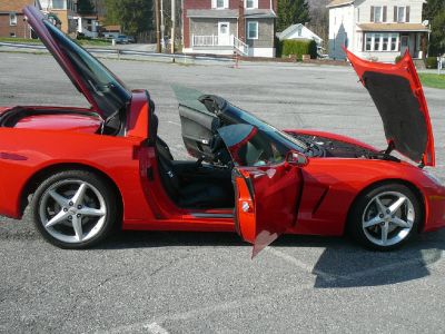 Hard to find one owner torch red 2011 chevrolet corvette