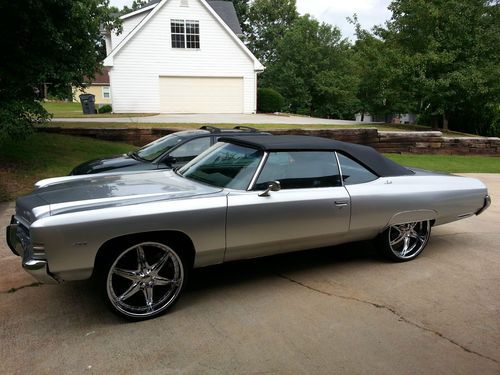 1972 chevrolet impala convertible with 24 inch wheels