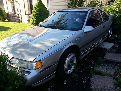 1990 ford thunderbird super coupe 3.8l, runs, 3yrs stored, no reserve