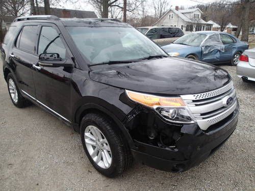 2013 ford explorer, salvage, damaged, wrecked, ford, my touch sync, leather,ford