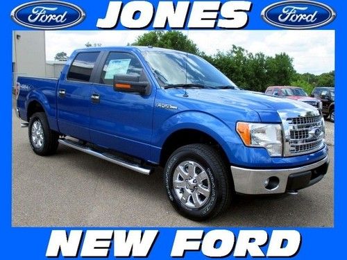 New 2013 ford f-150 4wd supercrew xlt msrp $42715 blue flame metallic