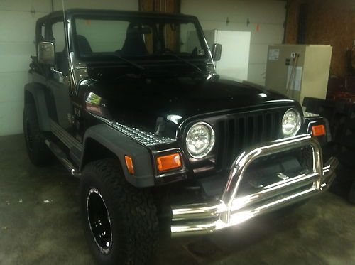 Jeep wrangler, automatic, black, chrome, stainless steel